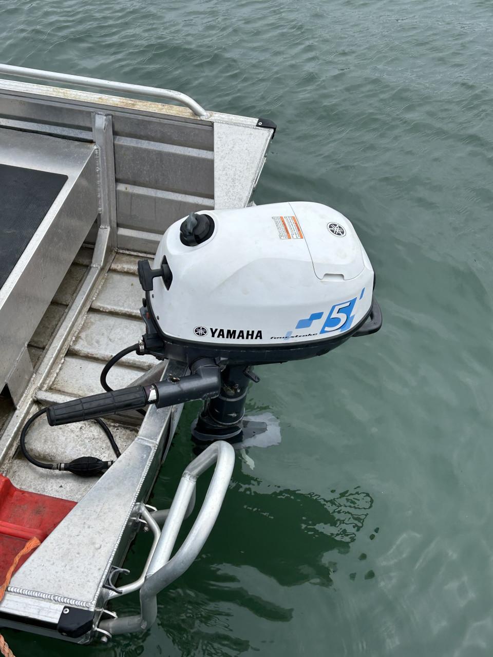 Aluminium boot Yamaha 5pk viertaktmotor