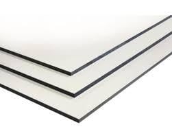 TRESPA - HPL plaat 6 mm dik  WIT-CREME-ANTRACIET ** AANBIEDING **