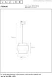 Hanglampen Lucide FIRMIN, glas met metalen rand (rond 20cm en 30cm)