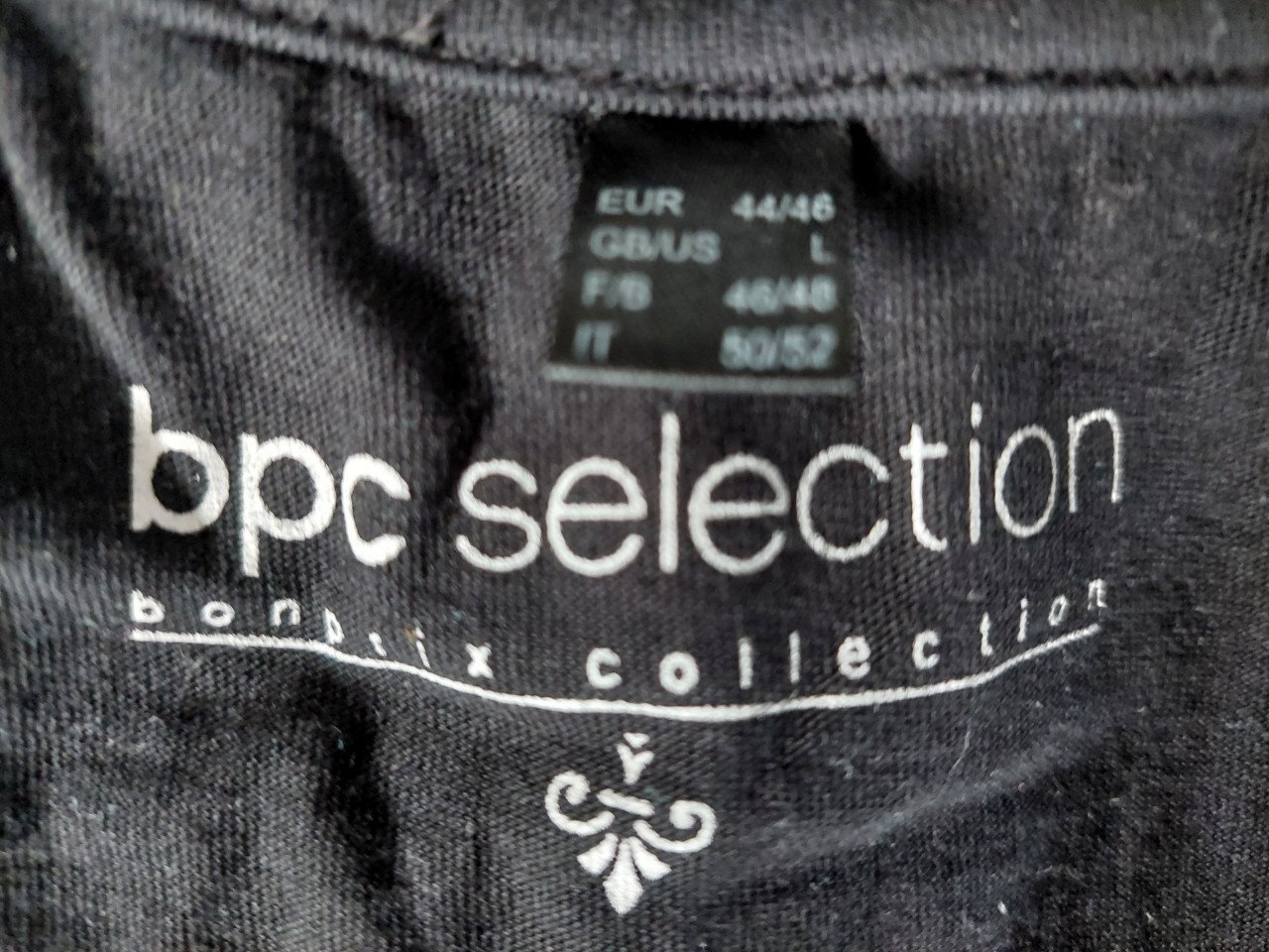 3 zwarte Bonprix damesshirts mt 44/46