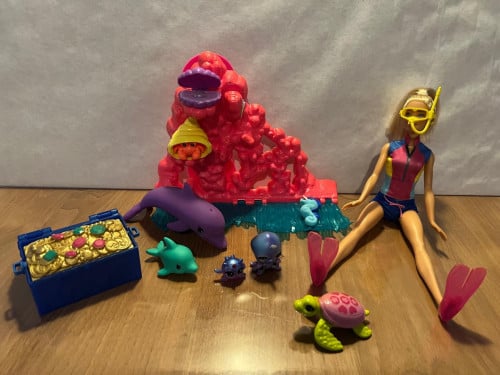 Te koop: Barbie Magische Dolfijn Speelset Oceaanschat