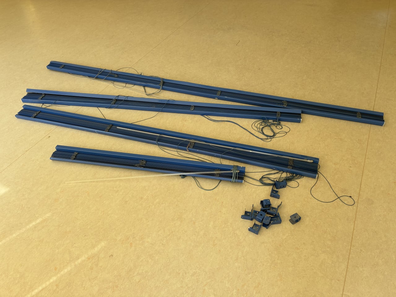 4 stuks kobaltblauwe luxaflex