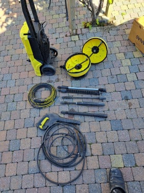 Karcher hogedrukspuit met diverse accessoires