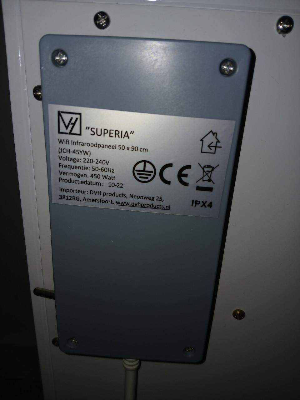 Infrarood verwarming 3 stuks 450 Watt