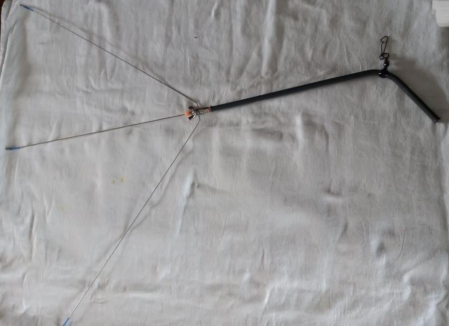 Kippepoot onderlijn met of zonder verzwaring .