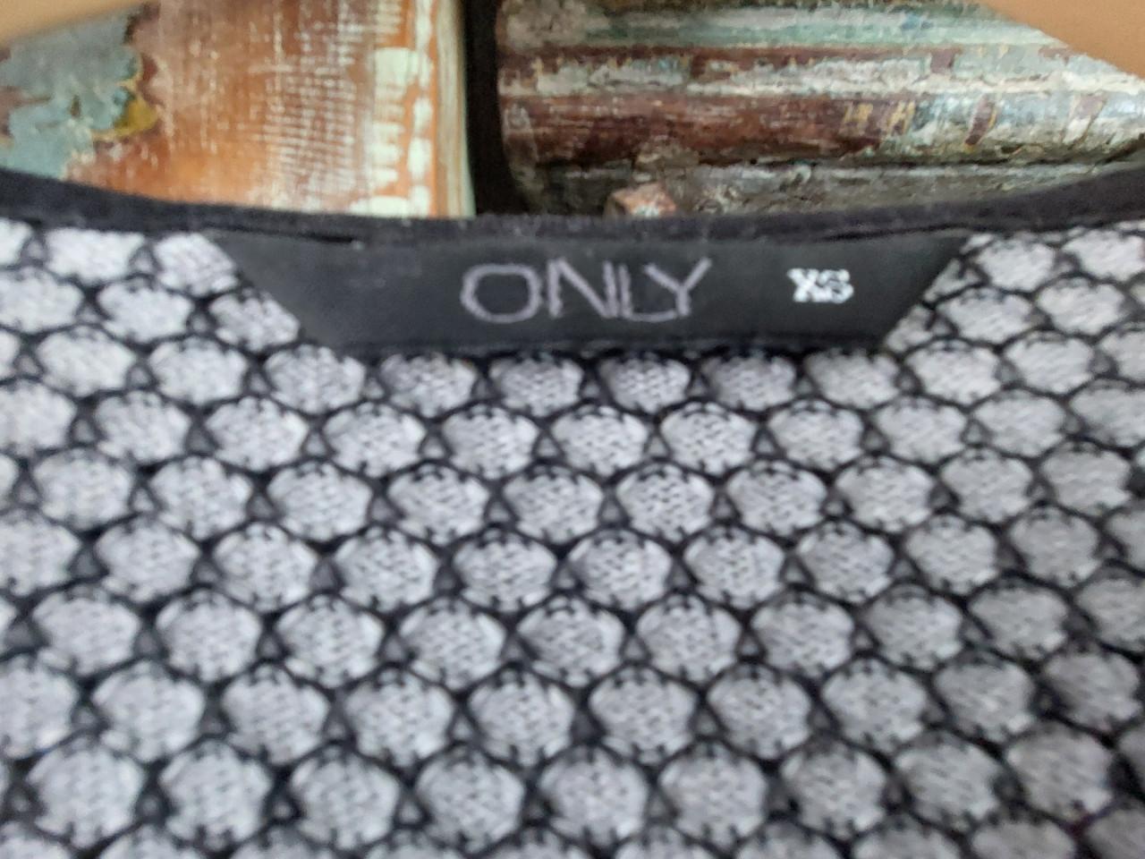 Only dames vest grijs /zwart mt xs