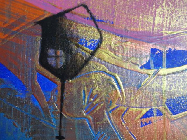 " Un Regalo Parta Ti " Acrylschilderij van Simeon Gonzales