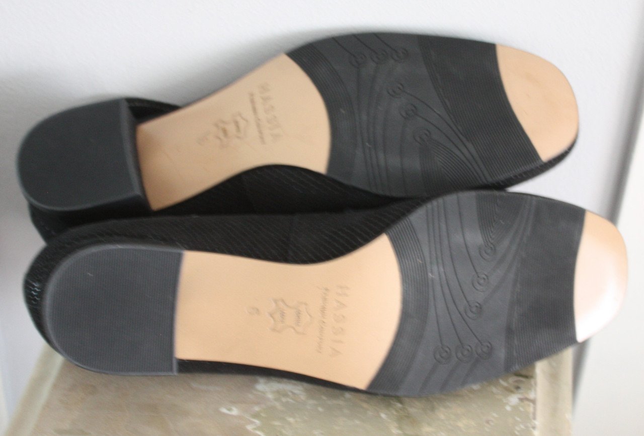 Zwarte pumps met stip maat 6K