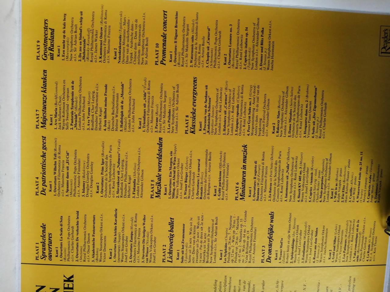 10 lp box readers digest klassiek