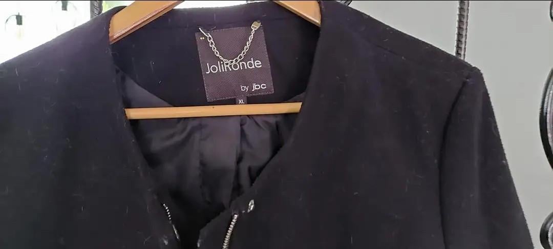 Nieuwe Zwarte dames duffelcoat mt xl JBL