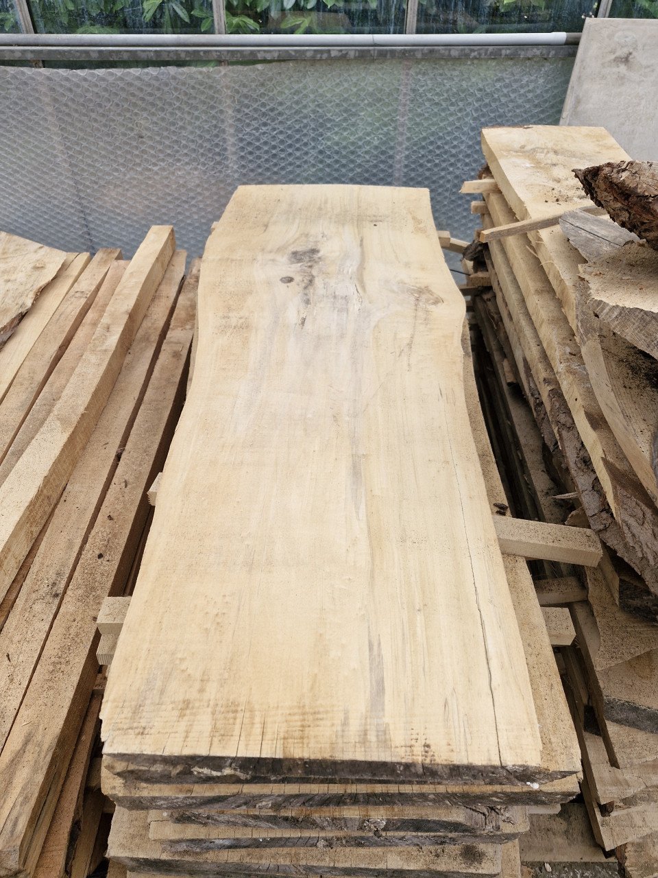 Schaaldeel boomstamplank