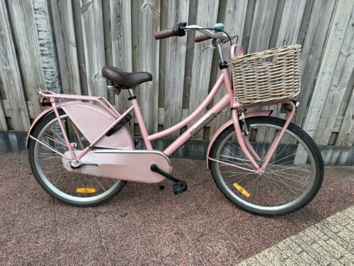 Popal meisjesfiets transportfiets roze 24 inch