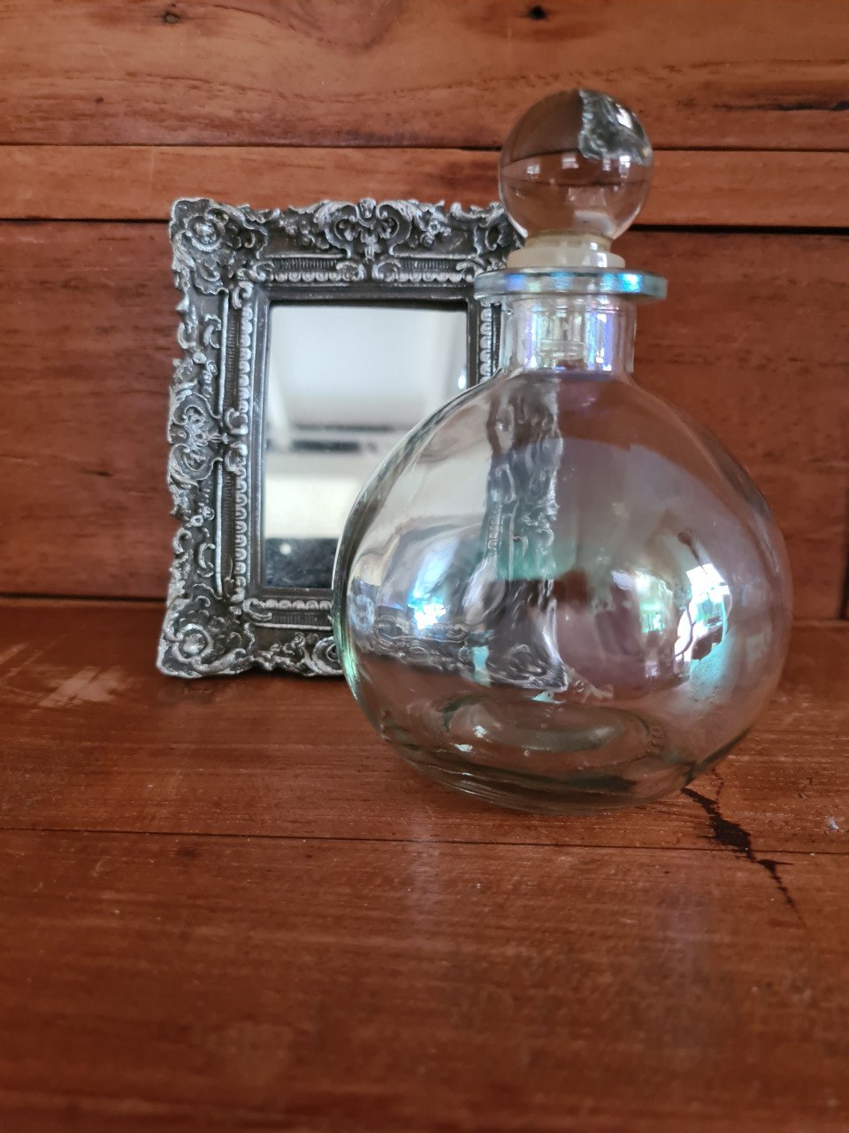 Apart vintage karafje met glazen stopper Afmetingen zie foto's