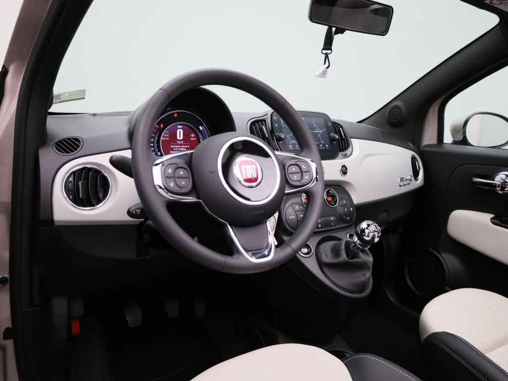Fiat 500 C 1.0 hybrid star | cabrio | half-leder | navigatie | climate cont