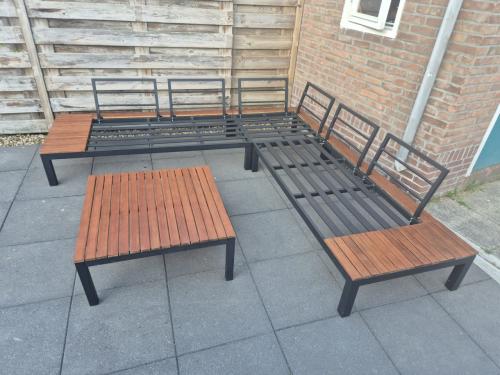 Aluminium Loungeset 246 x 246 cm (bezorging mogelijk)