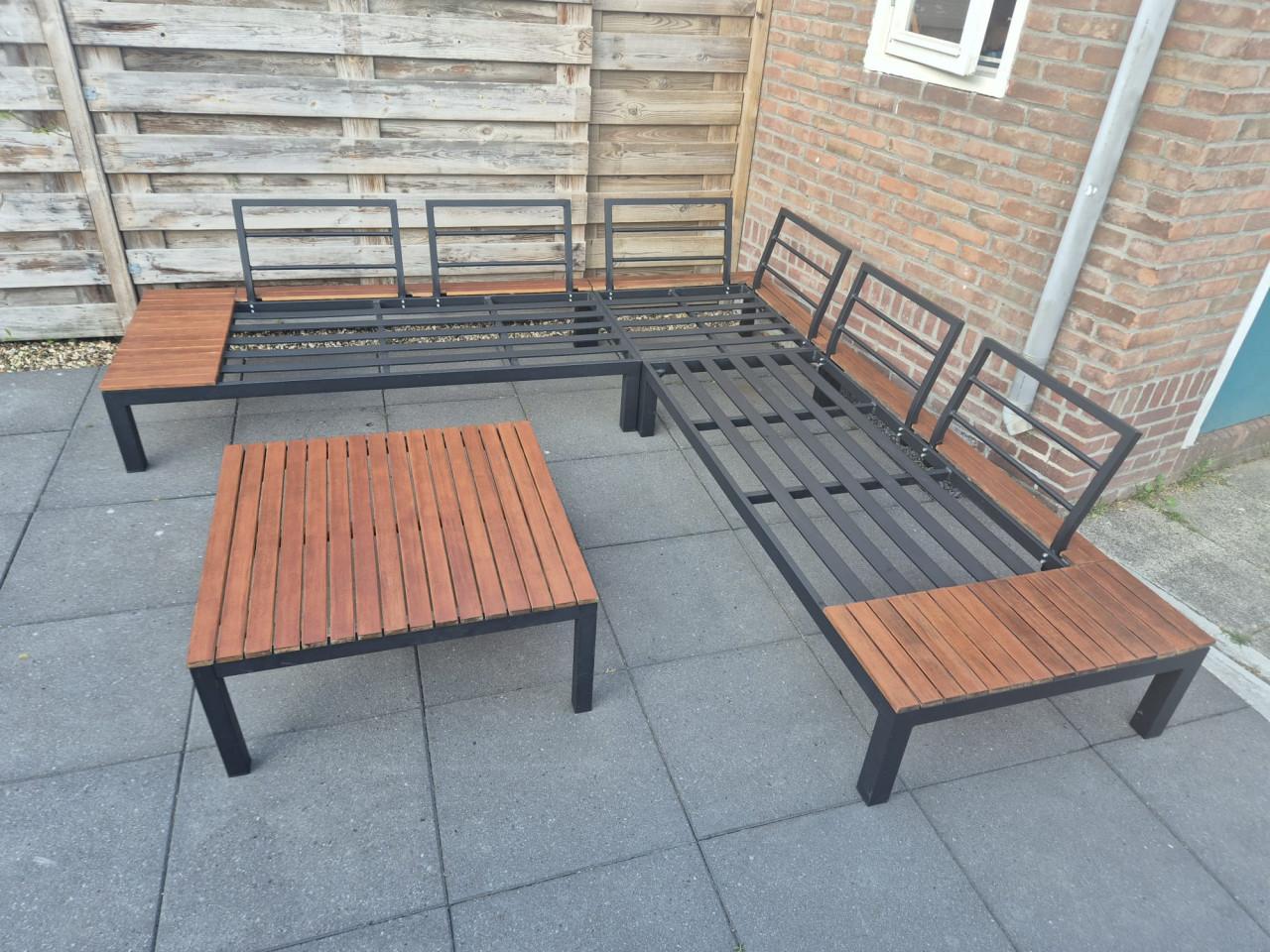 Aluminium Loungeset 246 x 246 cm (bezorging mogelijk)