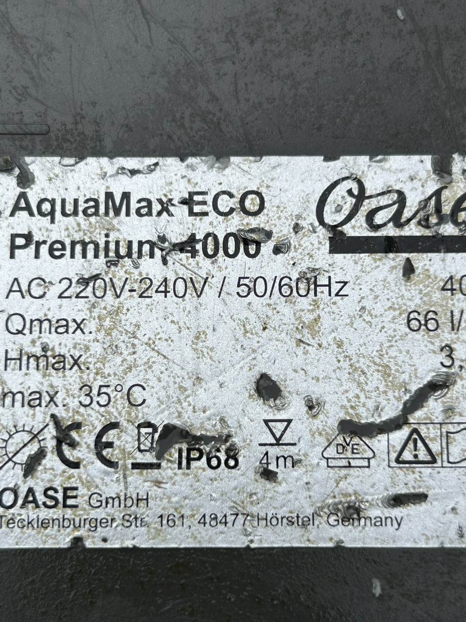 Te koop pacemaker aquamax eco primium 4000 sterke en zuinige Vijverpomp