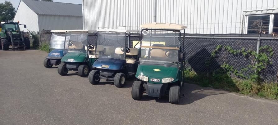 4 x Golfkar met laadbak.