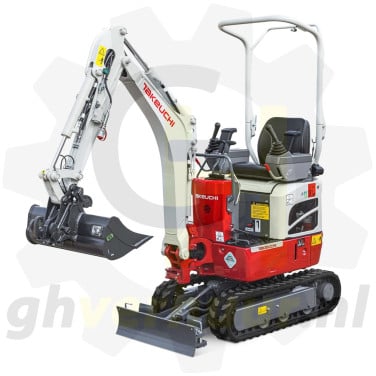 Mini graver 1 tons Te huur