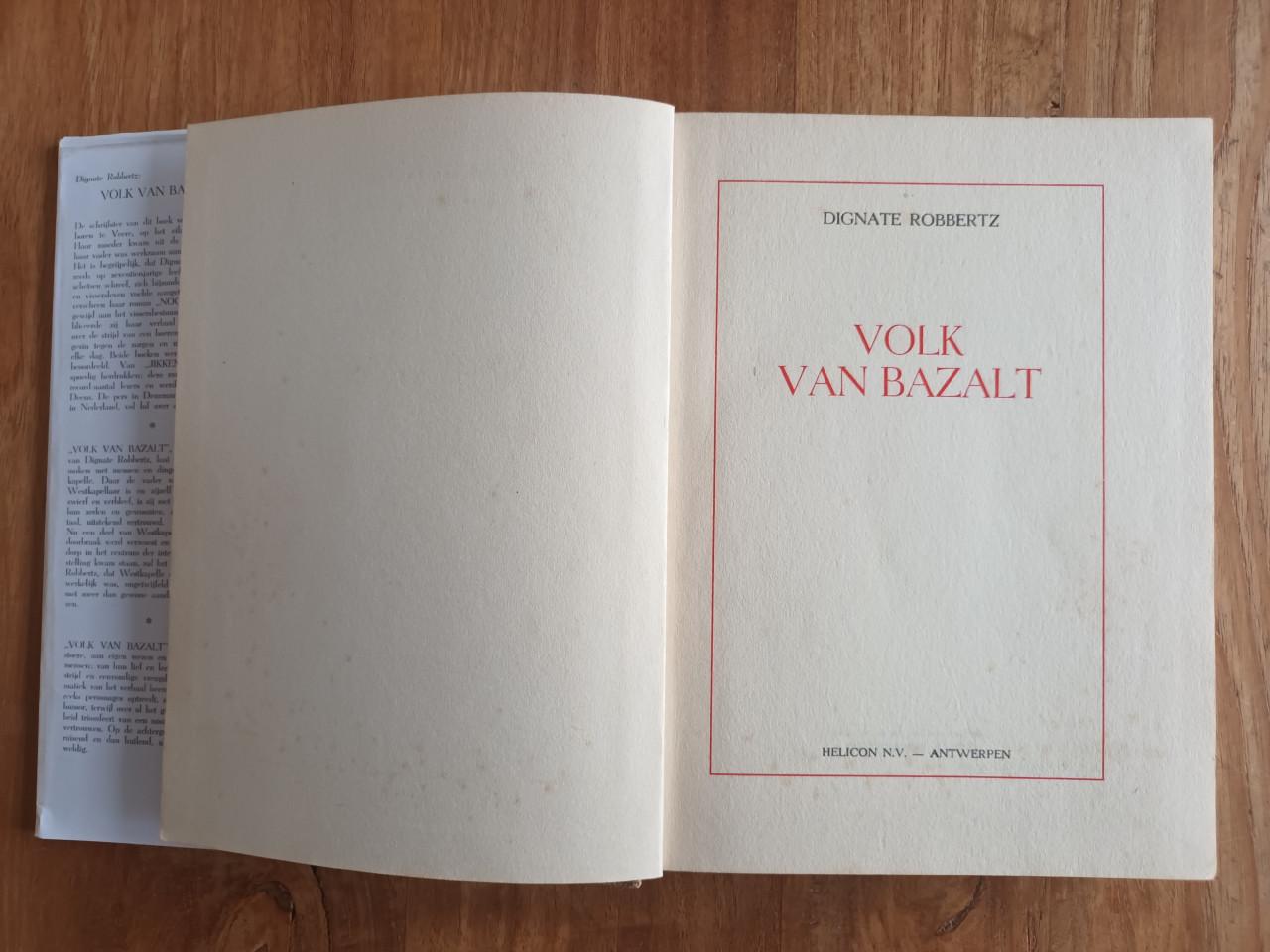 Zeeuws boek Volk van Bazalt van Dignate Robbertz