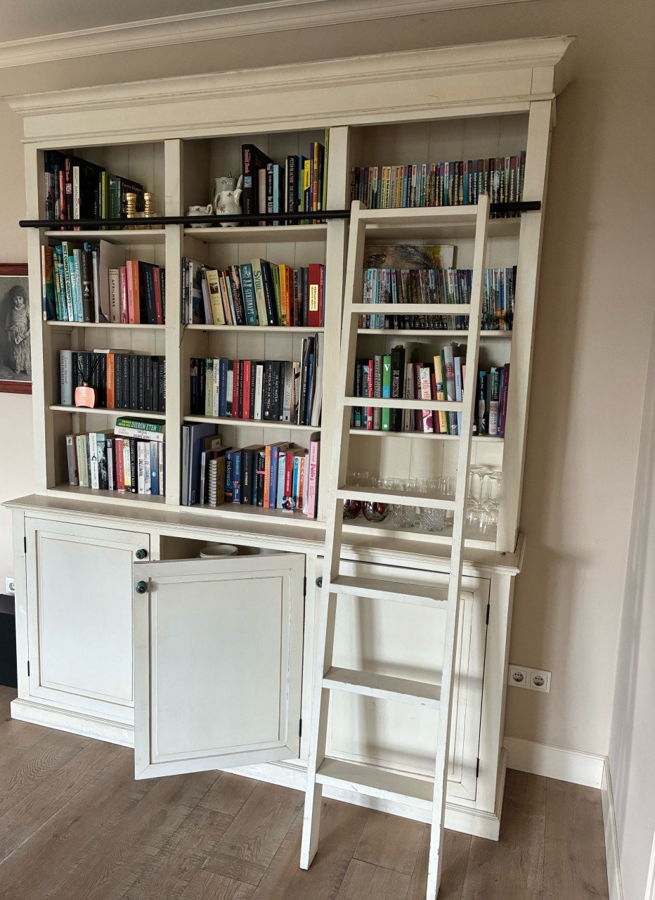 Prachtige bibliotheekkast