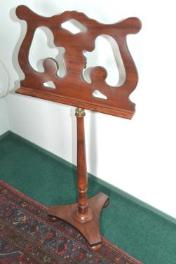 Houten muziekstandaard mahonie