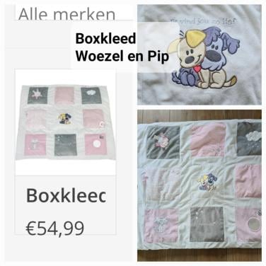 Woezel en Pip boxkleed 96 X 80 cm