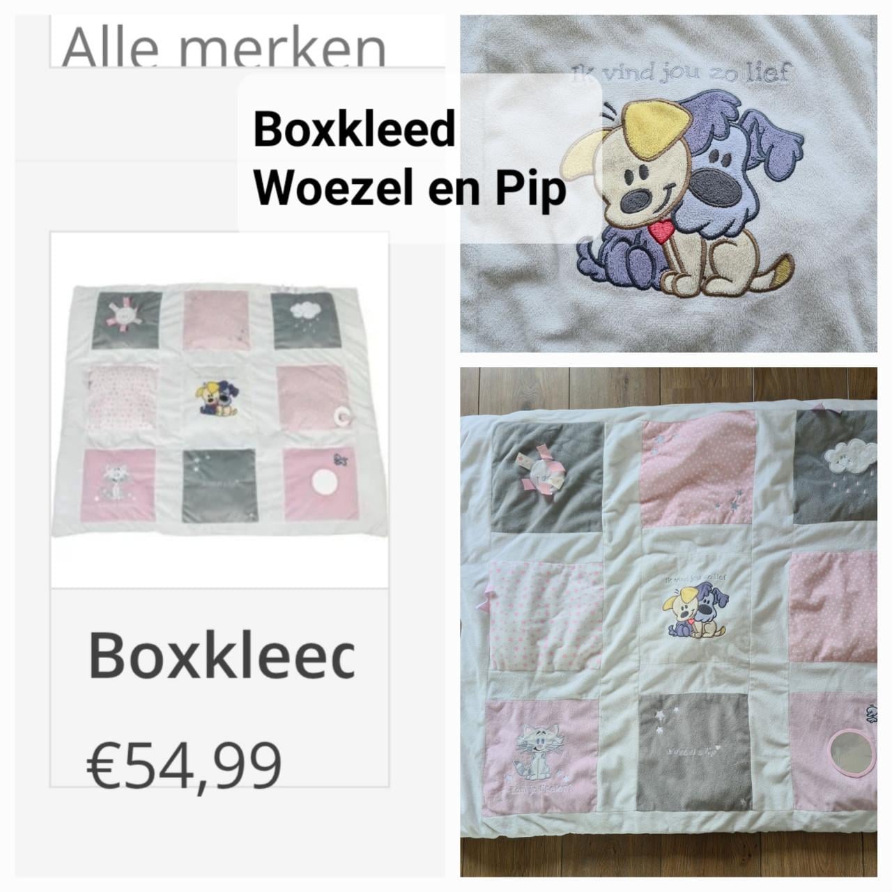 Woezel en Pip boxkleed 96 X 80 cm