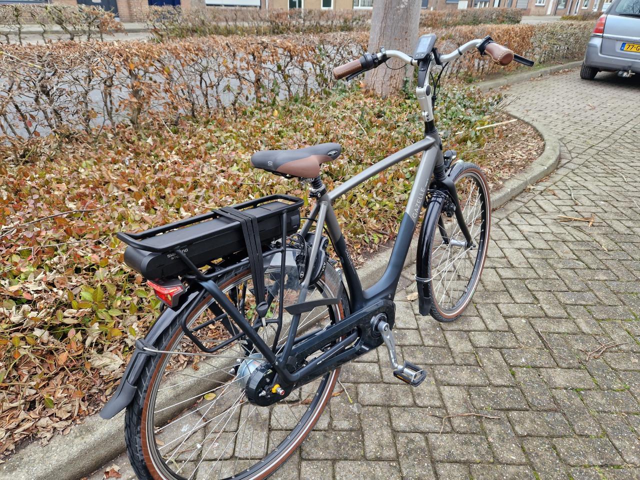 Schitterende Gazelle elektrische heren fiets met Shimano middenmotor
