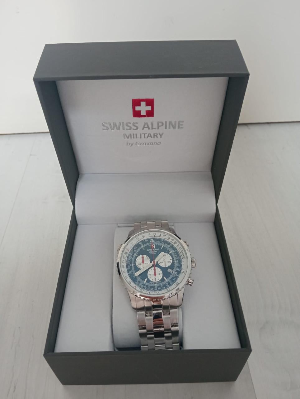 Swiss Military SAM7078-blauw Swiss Alpine 45mm