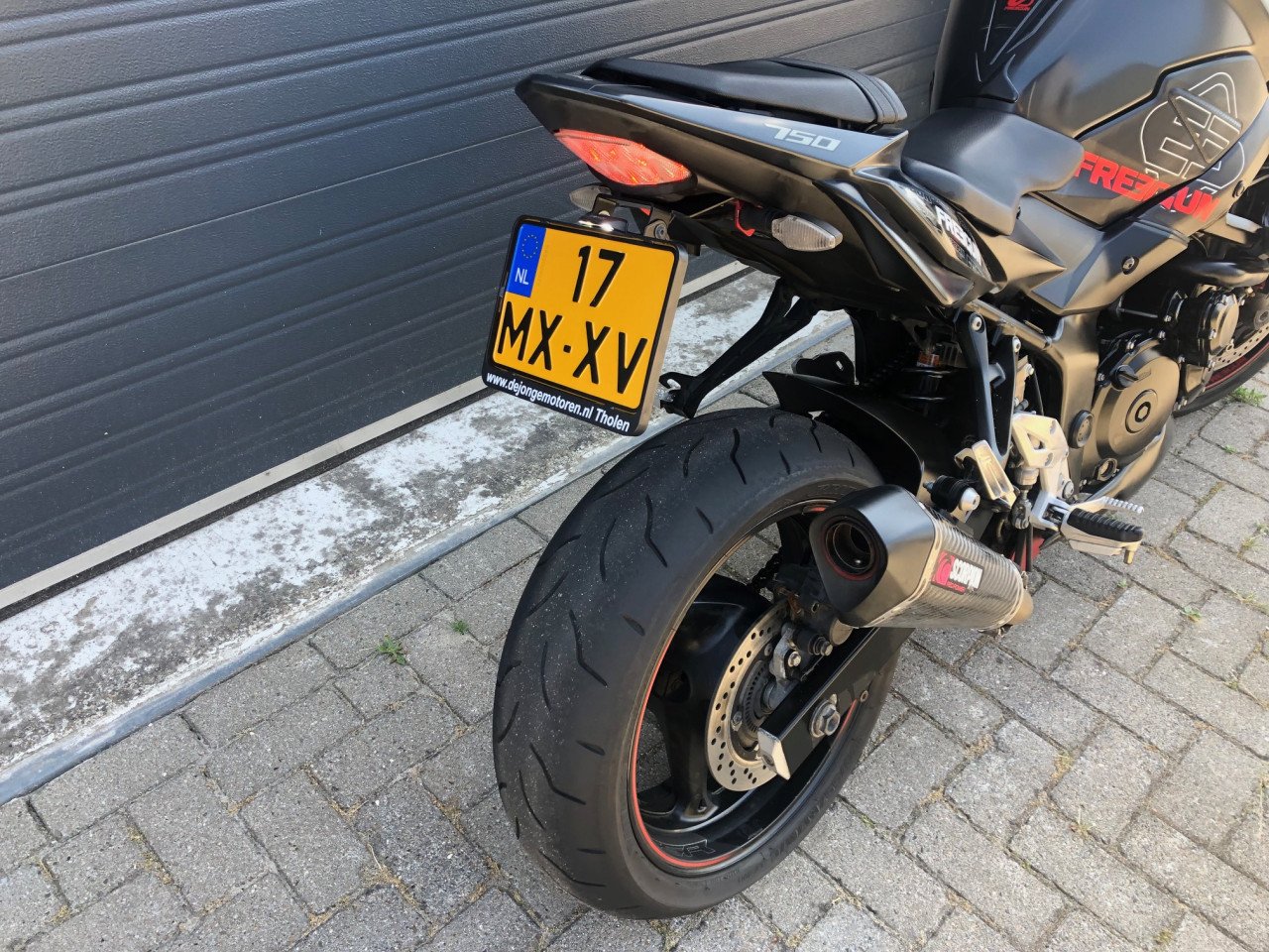 Suzuki GSR750 ABS "Freegun" uit 2017 met 60dkm, nette staat, rijklaar €4500