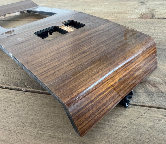 Middencosole hout Zebrano Mercedes Benz W124, handgeschakeld