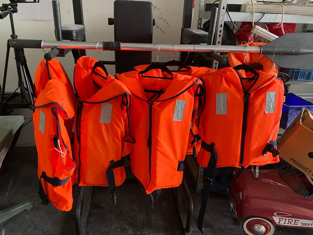 Te koop 6 reddingsvesten