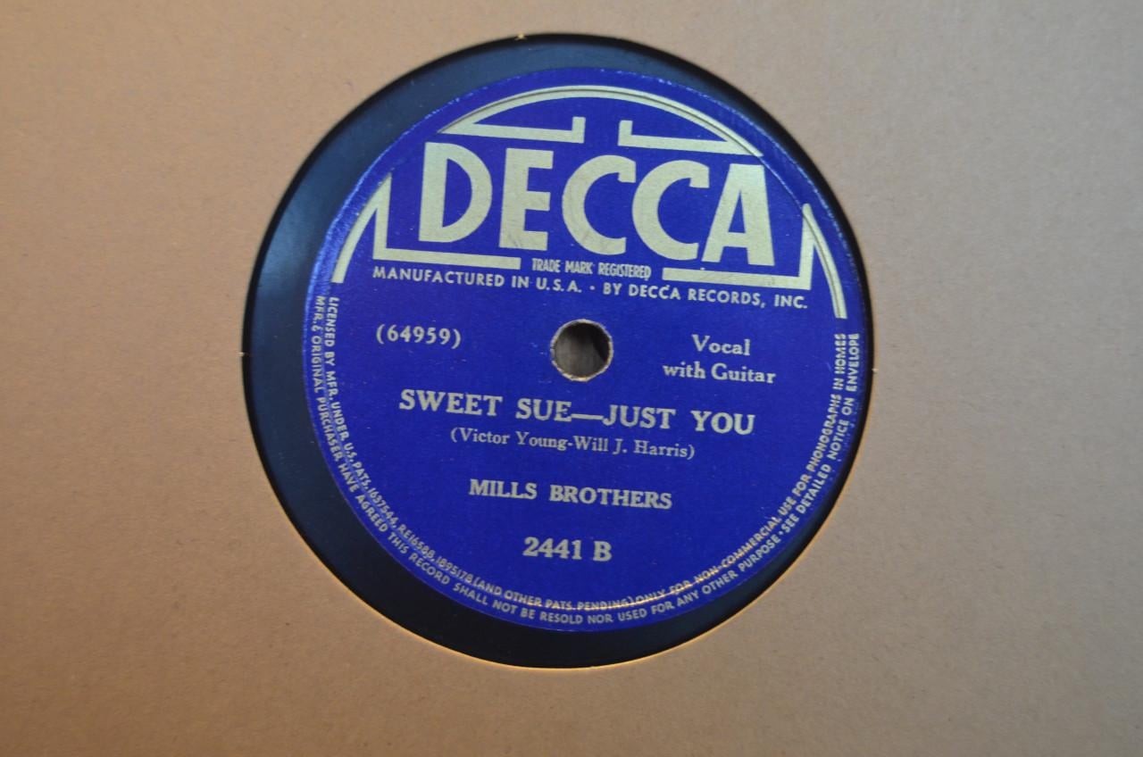 78 rpm Mills Brothers jaren '40 en '50 héél veel stuks. (8)