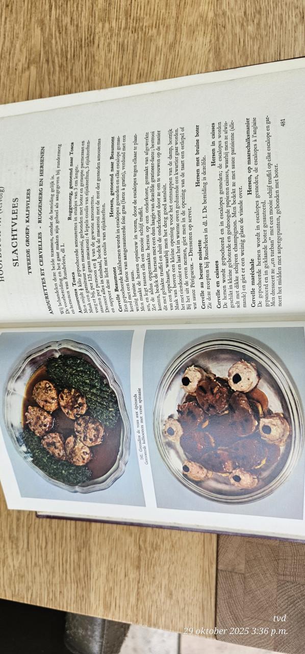 Twee prachtige antieke kookboeken van A. Escoffier Deel I en Deel II