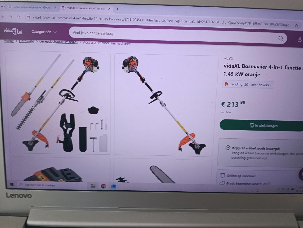 Bosmaaier benzine 4 in 1