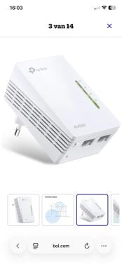 Powerlineadapters TP-Link TL-WPA4220 - Powerline adapter - AV600 - 2 stuks