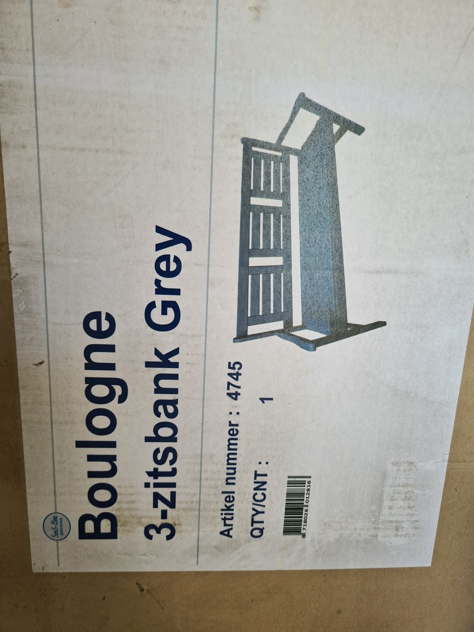Tuinbank hout grijs Nieuw zie bericht