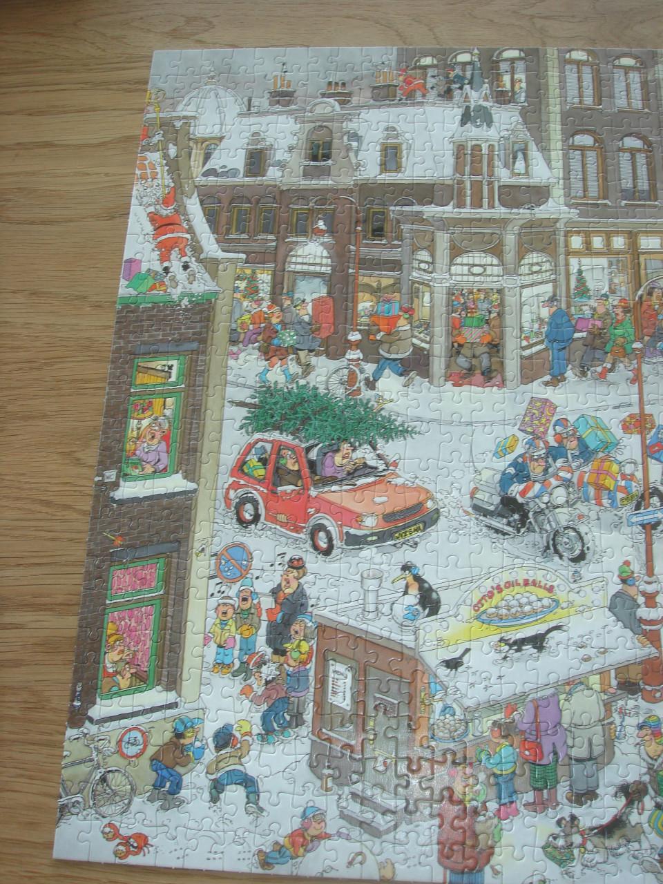 Te koop Complete Jan van Haasteren puzzel Kerstmis 1000 stukjes
