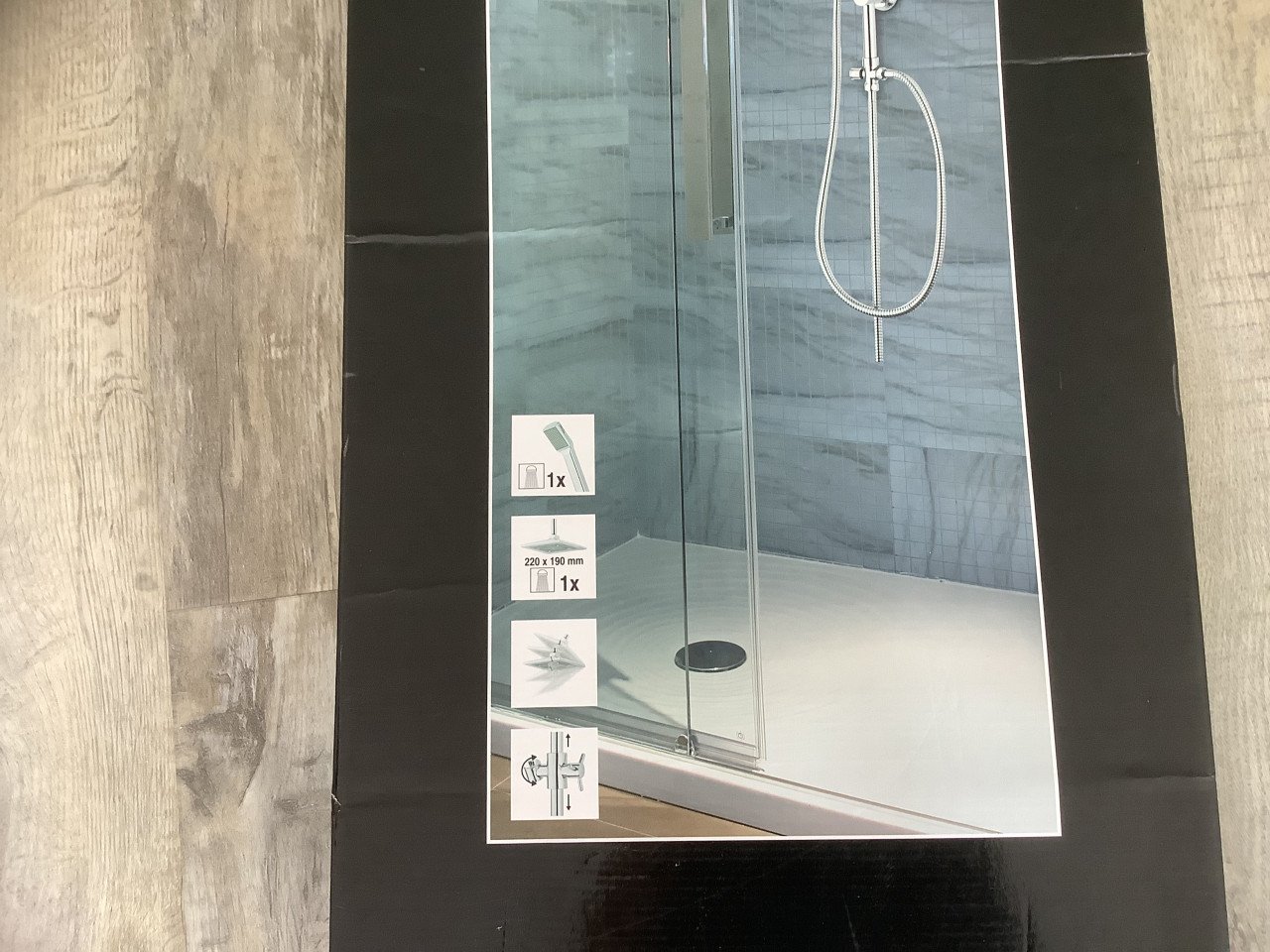 Regendouche + Handdouche  + Zeepschaal - nieuw in doos