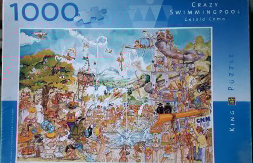 Puzzel Crazy Swimming Pool 1000 stukjes