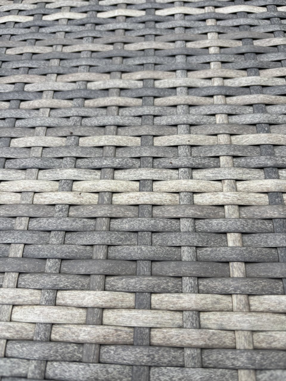 Lounge set wicker met kussens grijs