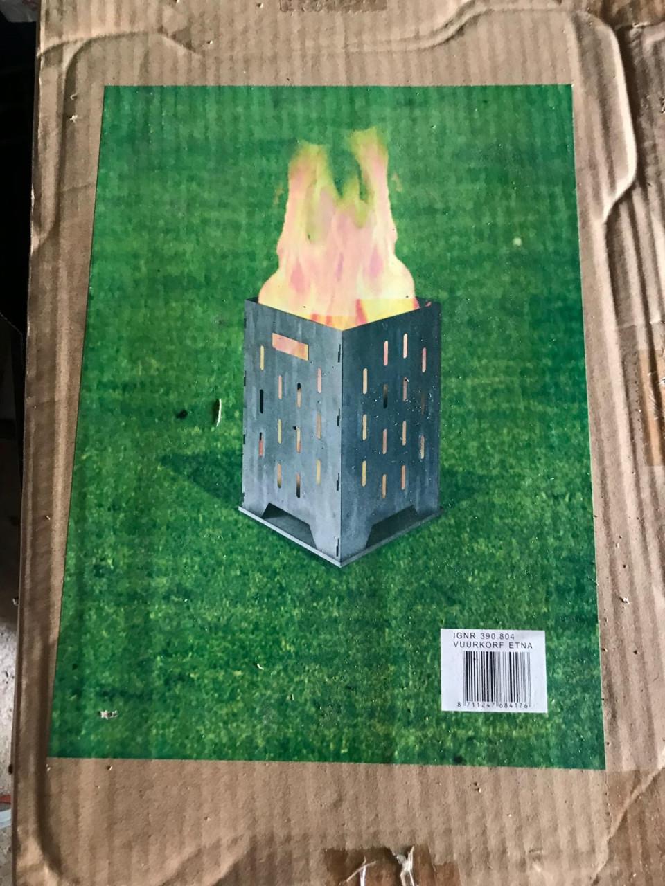 Opvouwbaar vuur korfje