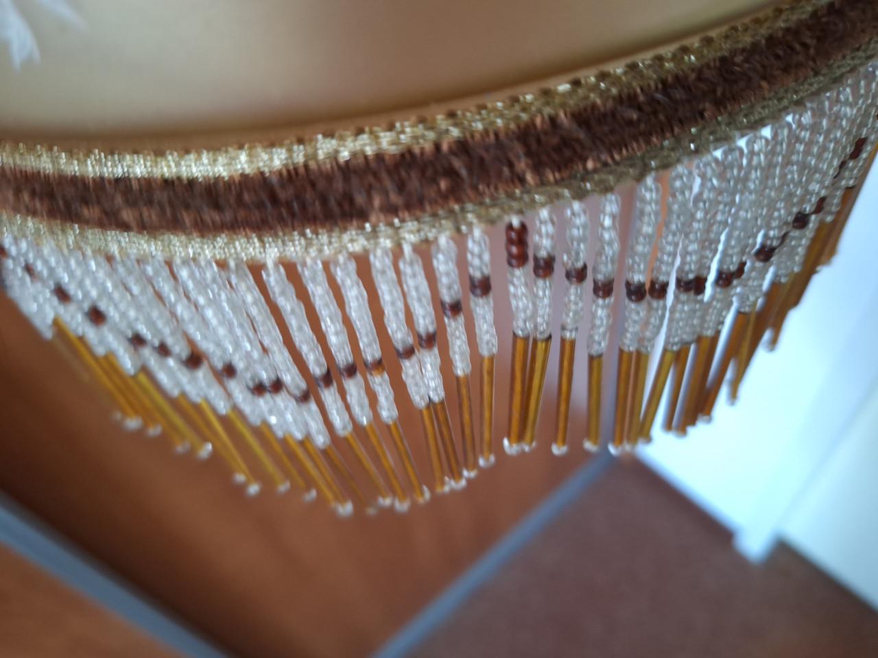 Franse hanglamp met glaskralen