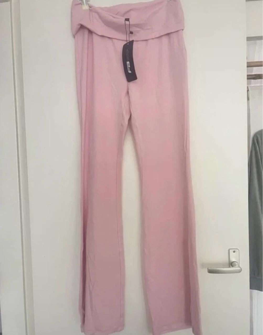 FB Sister Roze Flared Broek Fold-over – Clean Girl Aesthetic