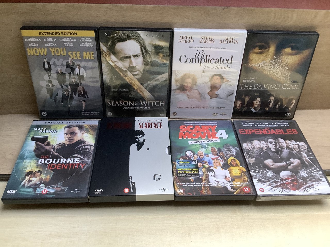 Stapeltje DVD’s, van alles wat.
