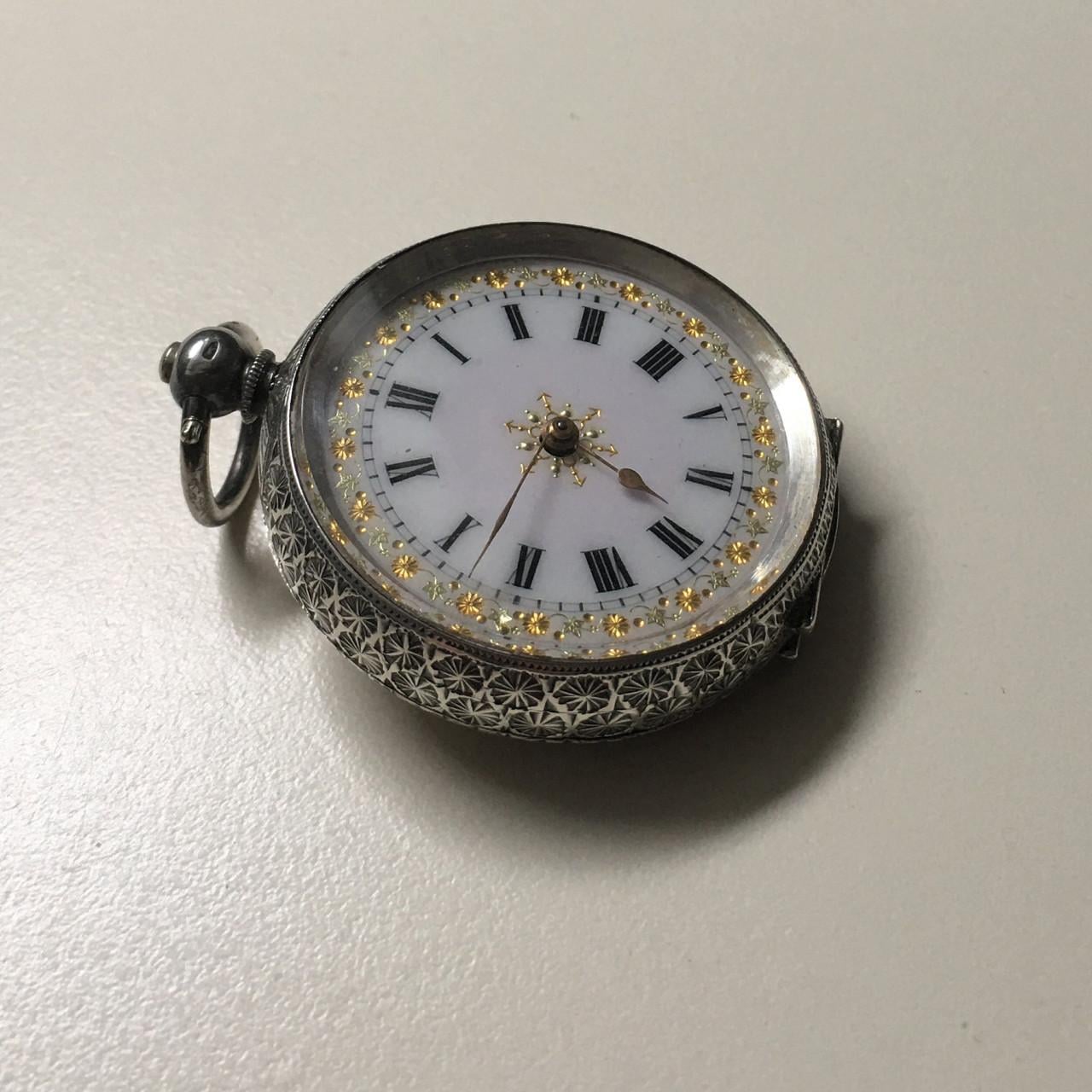 Argentum silver Ladies Pocketwatch 1888