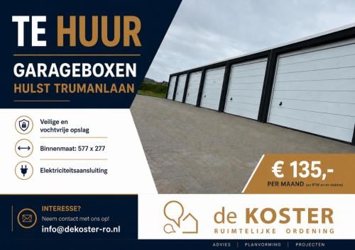 Garagebox te huur - Trumanlaan Hulst