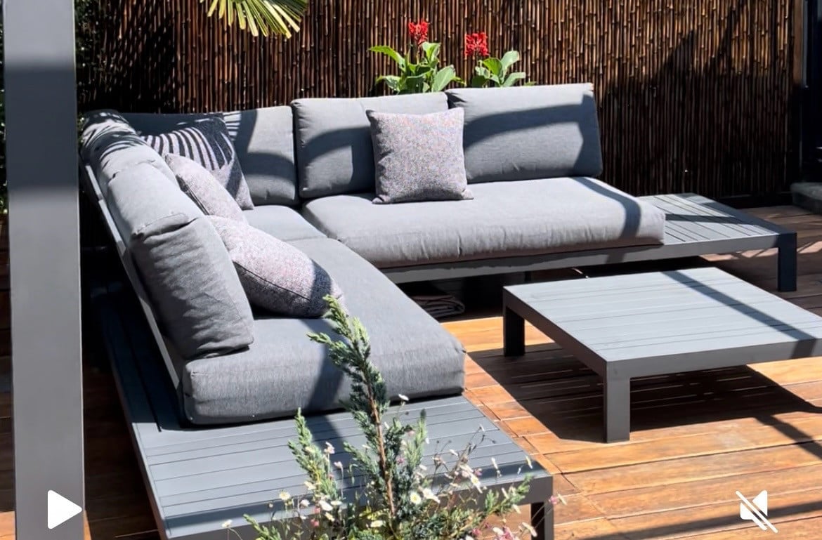 Aluminium loungeset.