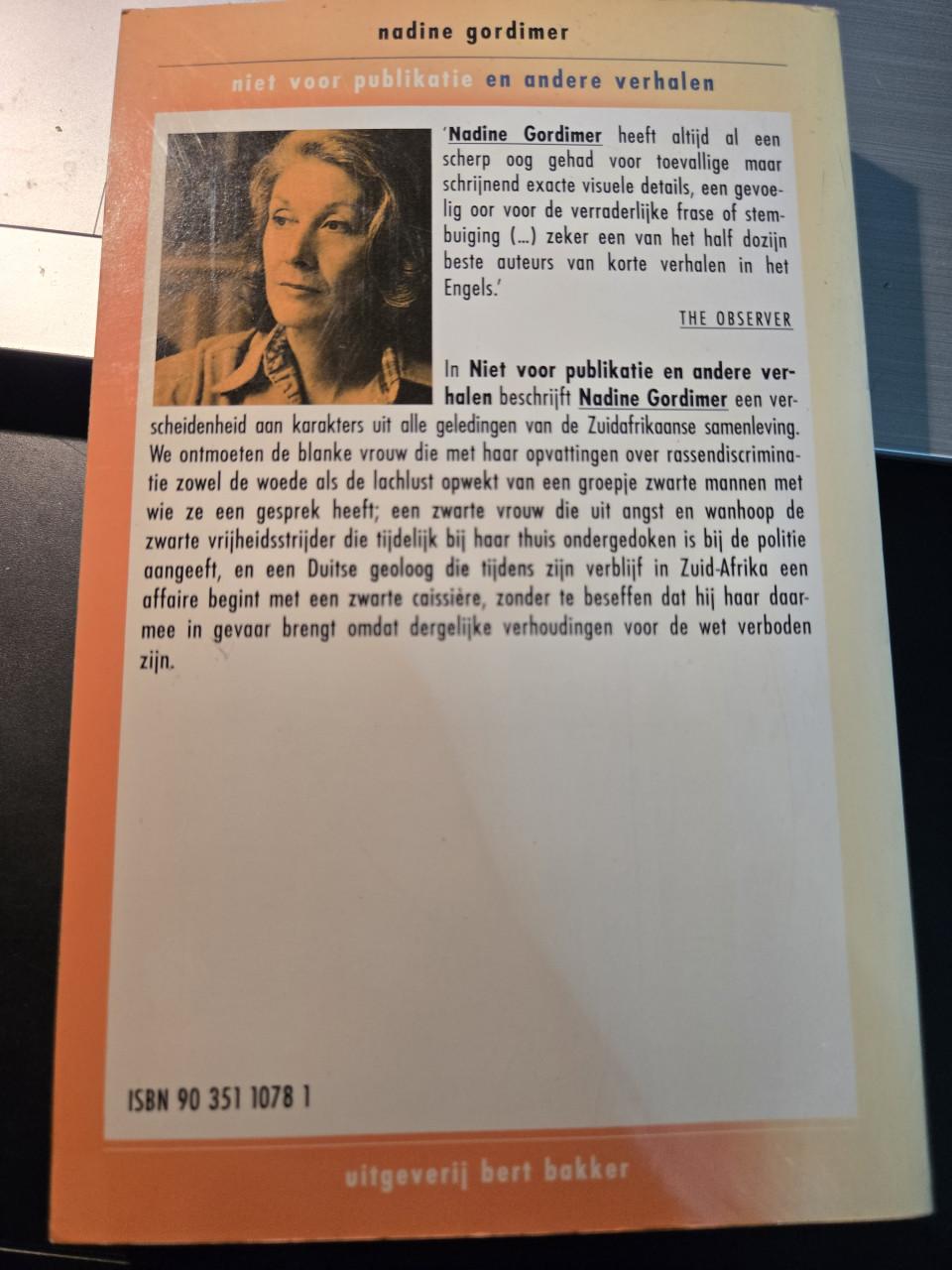 Boek: Niet voor publikatie 2e druk 1992